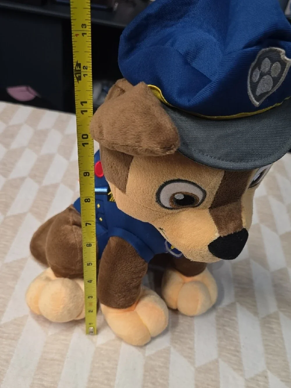 Nickelodeon Brown Plush Pup with Blue Outfit and Pink Paw Pads